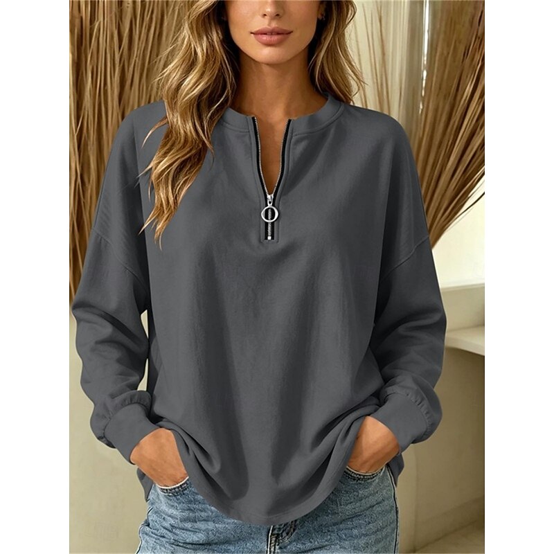 Louisa | Relaxed Fit Quarter-Zip Top