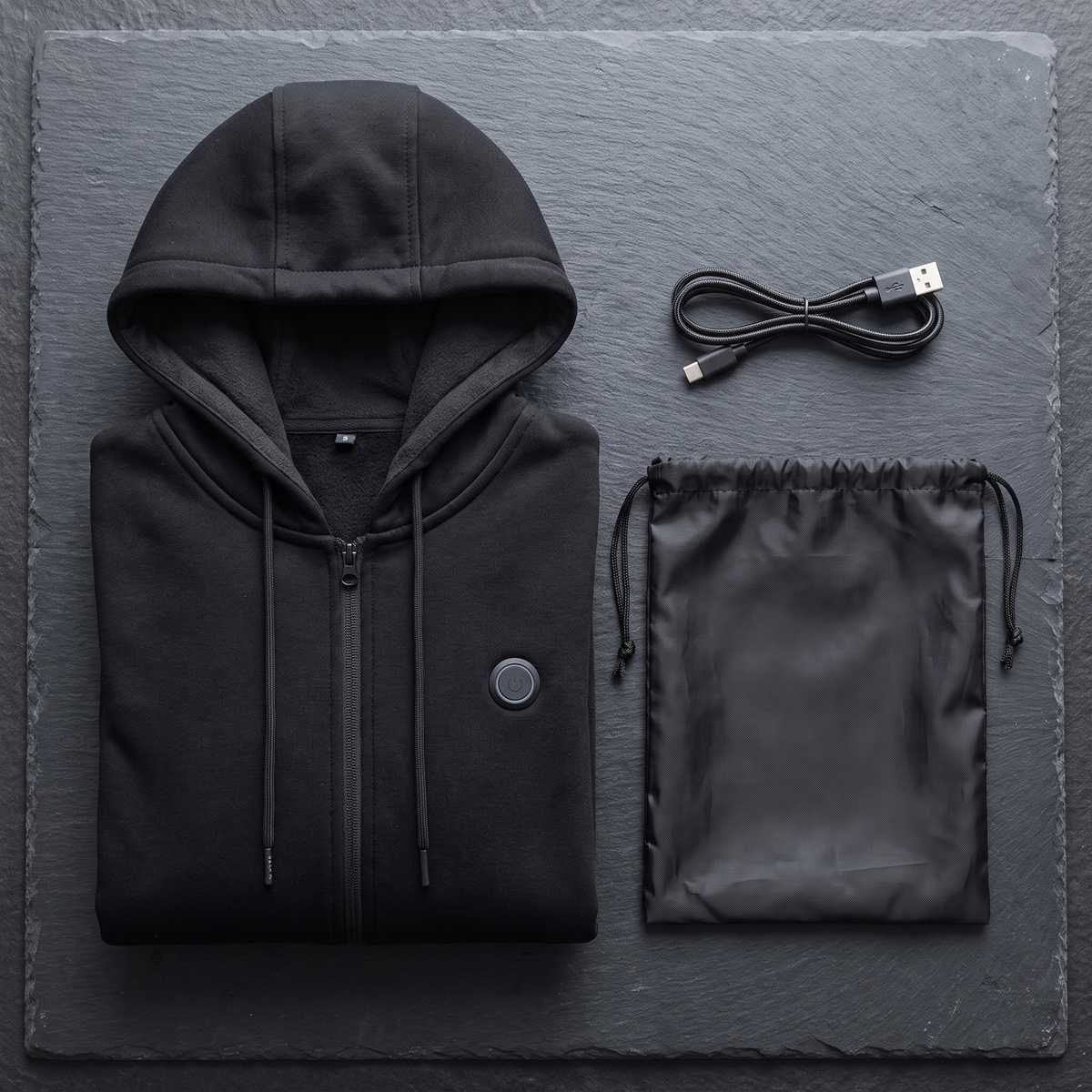 USB Heated Hooded Gilet - 11 Heat Zones, 3 Temperature Settings