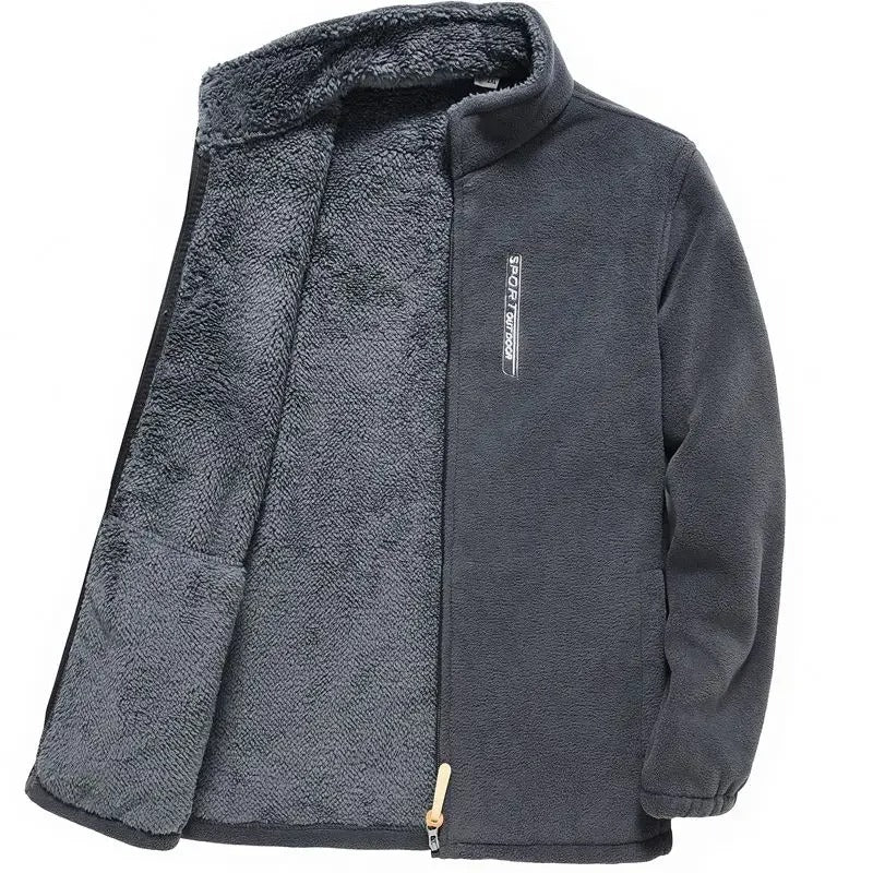 Men's Fleece-Lined Zip-Up Jacket