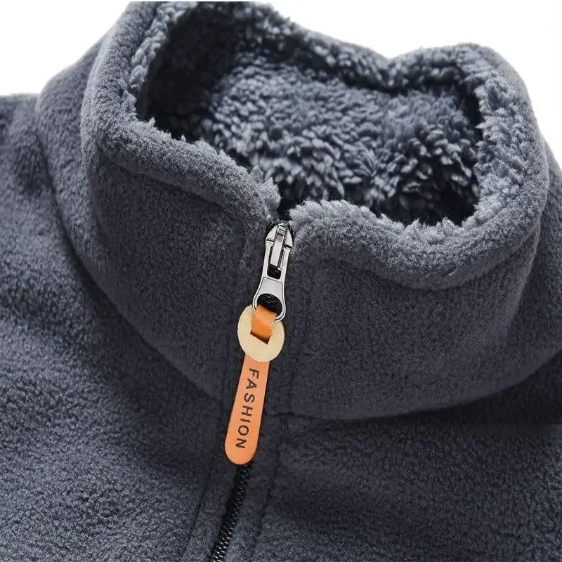 Men's Fleece-Lined Zip-Up Jacket