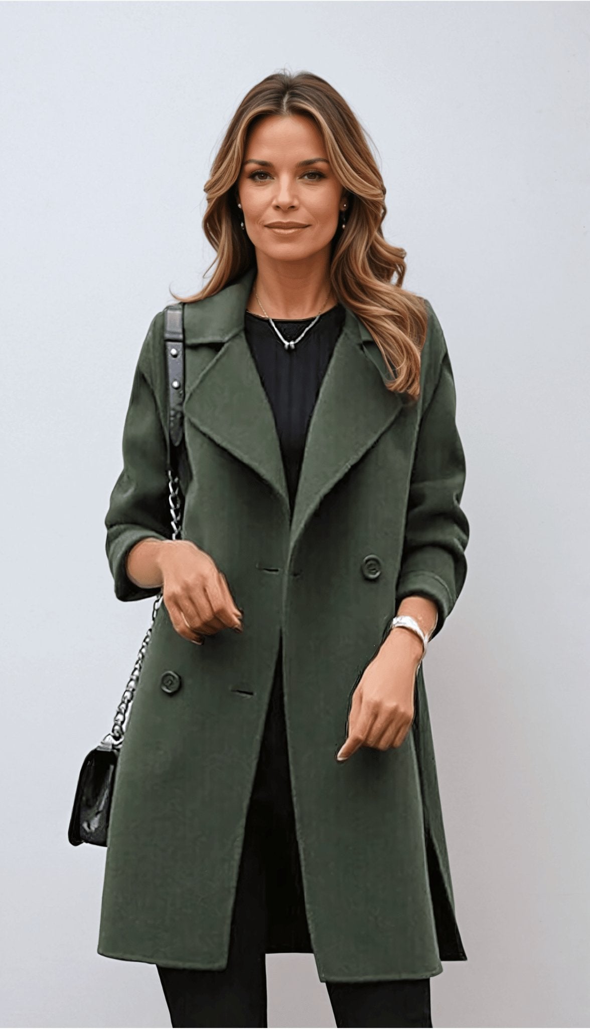 Mette | Chic Double-Breasted Overcoat
