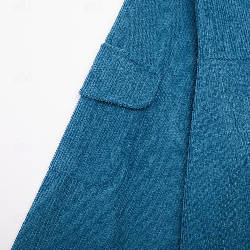 Men's Zip-Up Corduroy Blouson Jacket