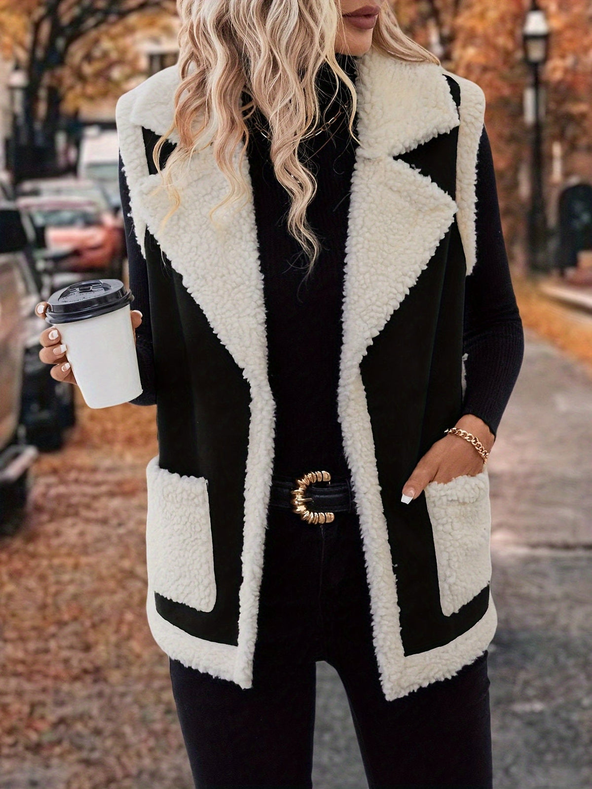 Cecily | Cozy Lined Lapel Vest