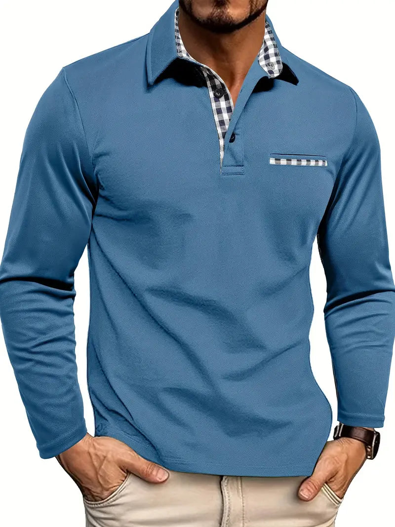 Raymond | Timeless Long Sleeve Polo Shirt for Men - Perfect for Summer