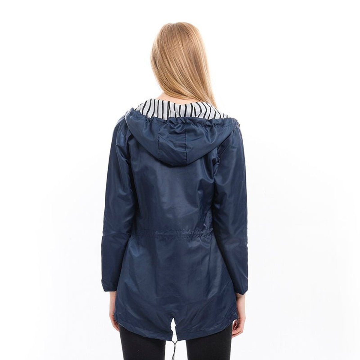 Annika | Women's Water-Repellent Hooded Raincoat with Adjustable Waist