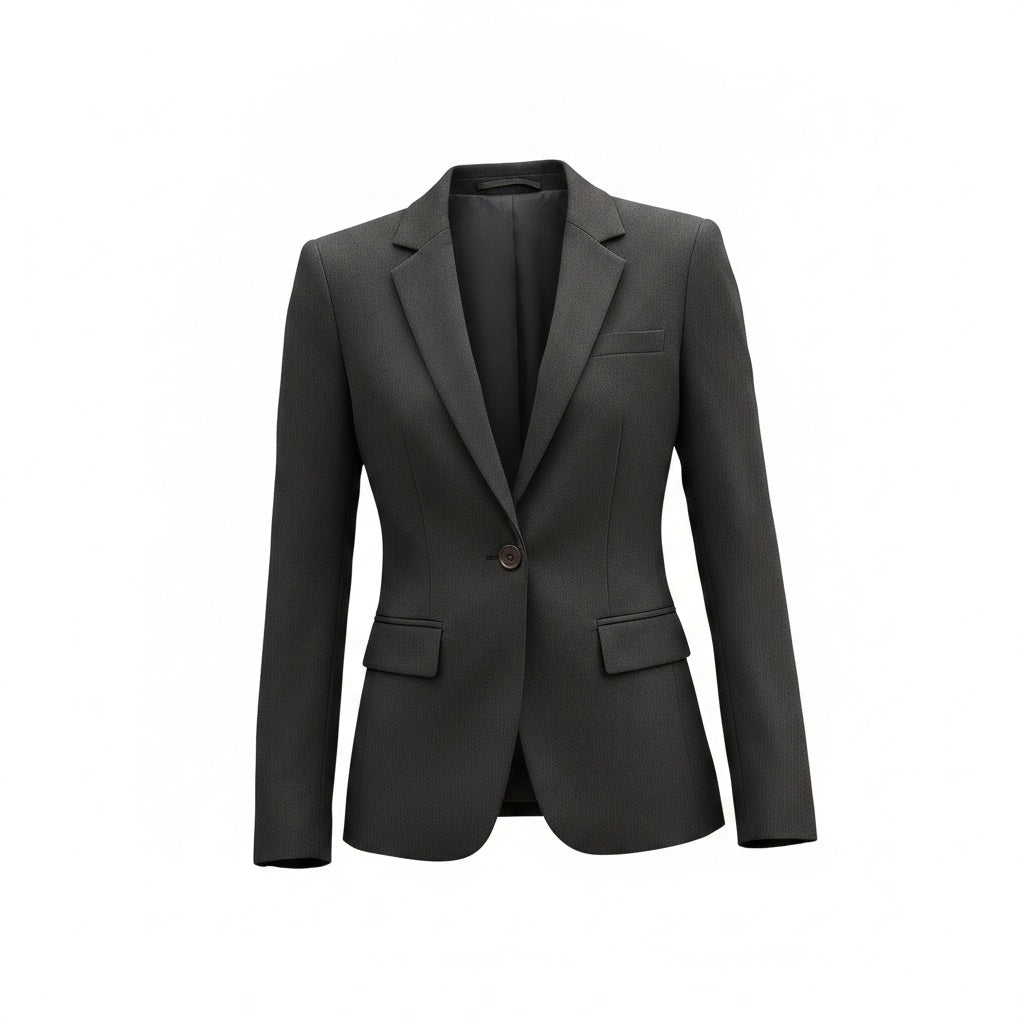 Women's Slim Fit Blazer with Notched Lapel
