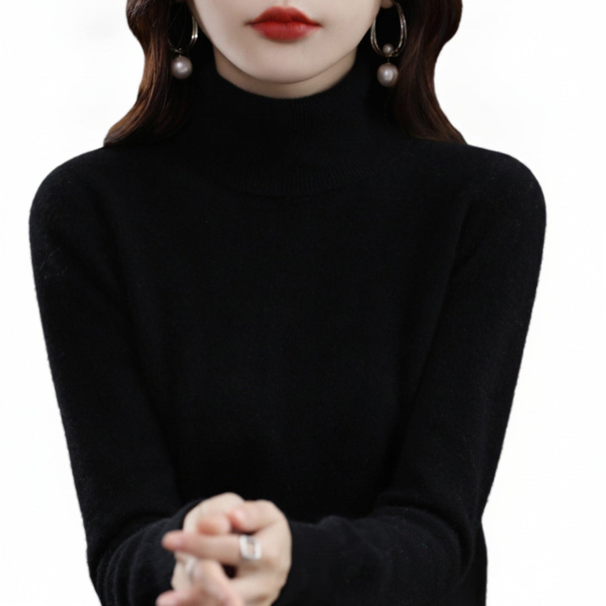 Women's Slim Fit Long Sleeve Turtleneck Sweater