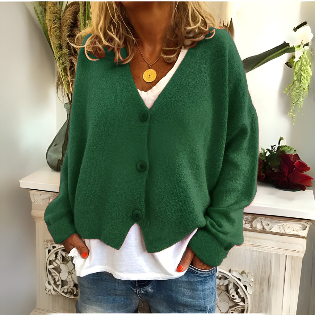 Ladies' Knitted Cardigan with Soft Fabric