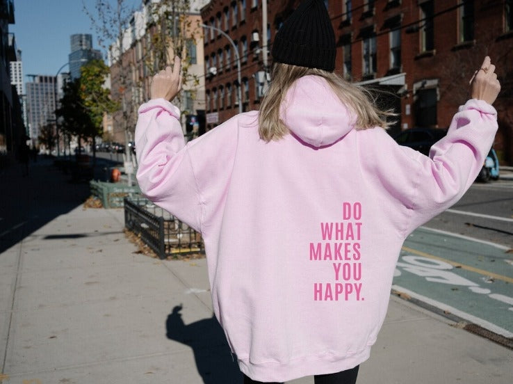 Ladies Hoodie with Inspirational Prints and Comfortable Cotton Blend