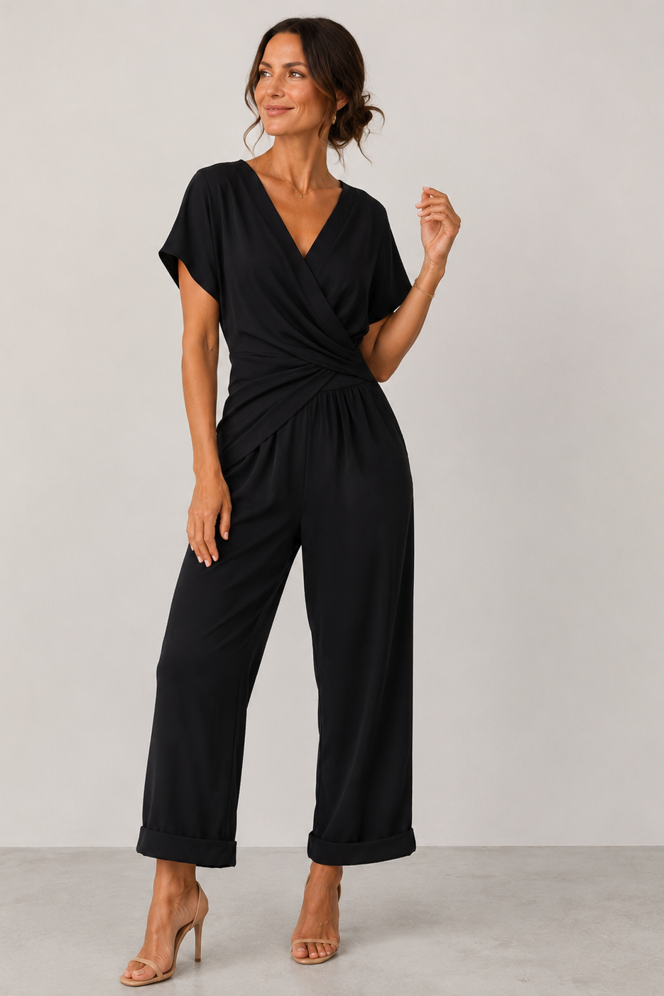 Ladies' Jumpsuit Short Sleeve