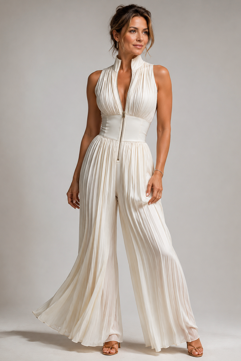 Dames Jumpsuit Mouwloos Halter