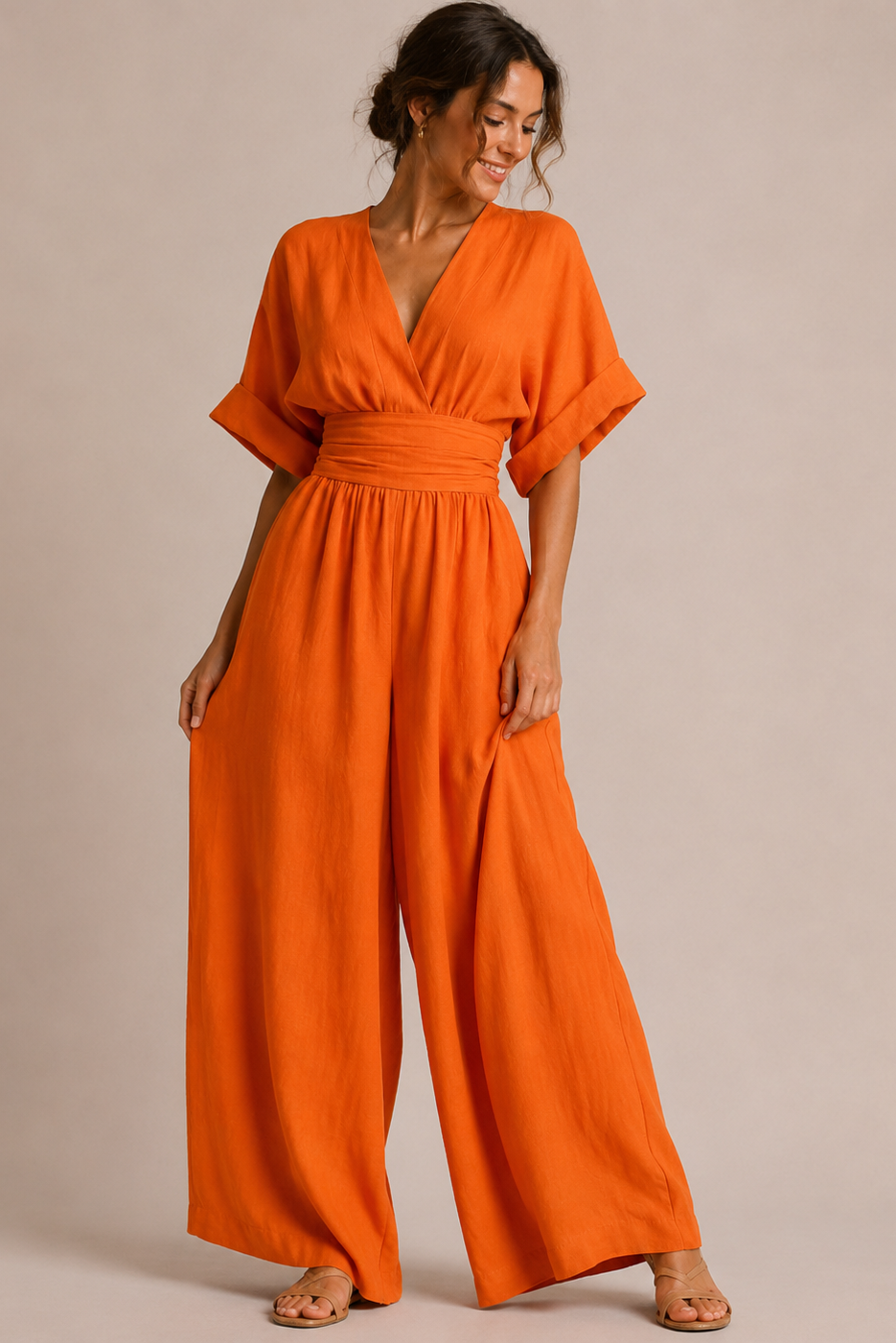 Dames Jumpsuit Wijde Pijpen