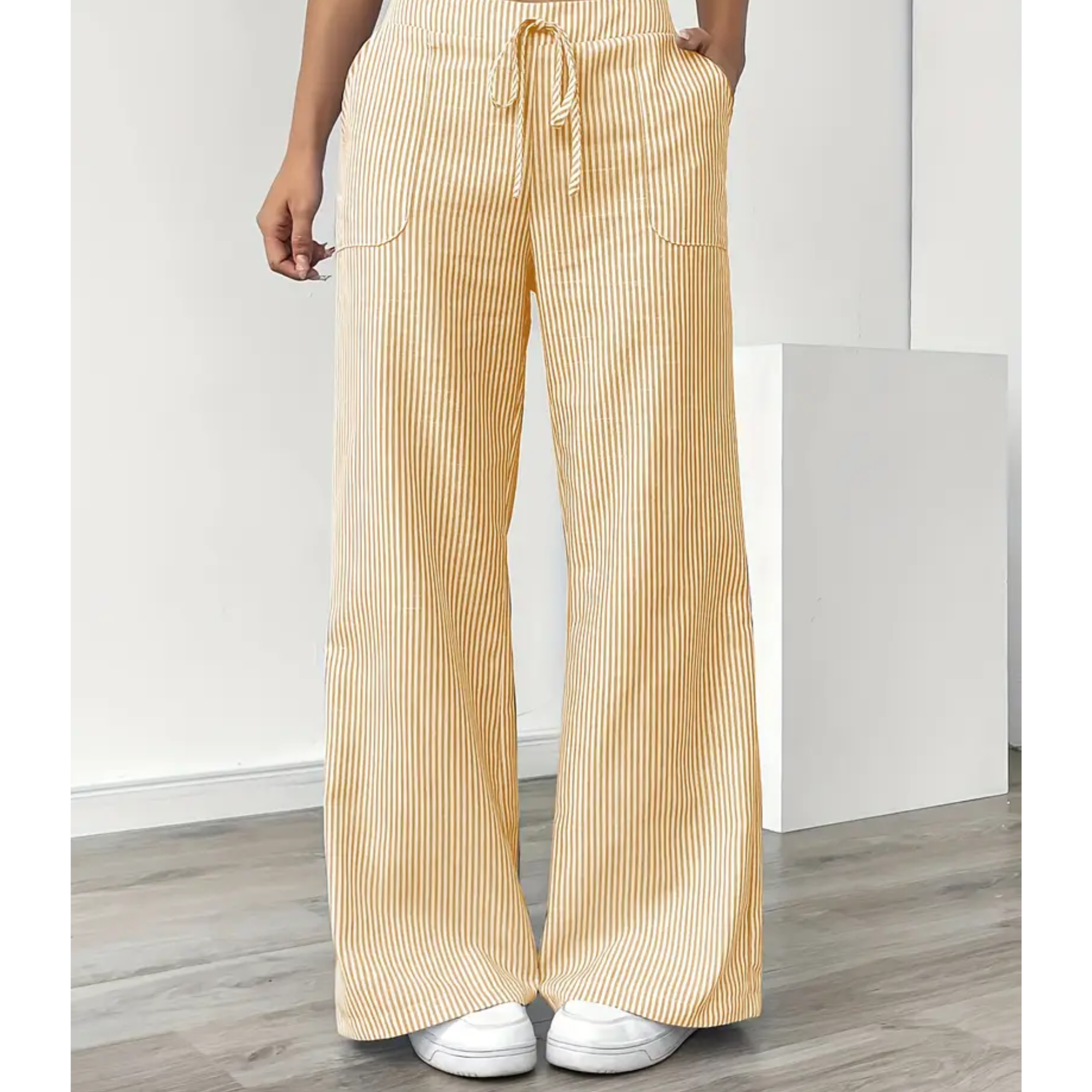Ladies' Linen Wide Trousers