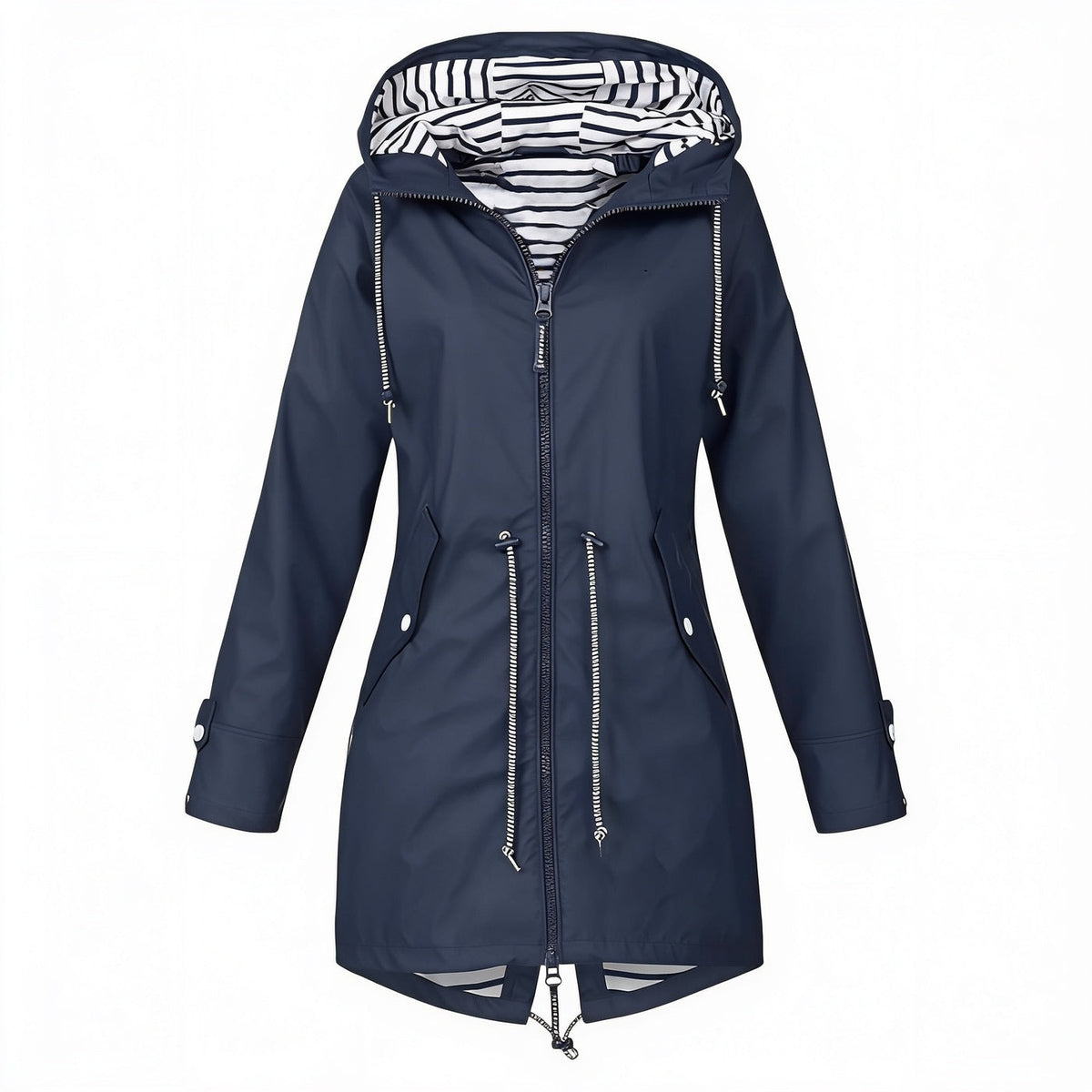 Women's Hooded Long Sleeve Rain Jacket
