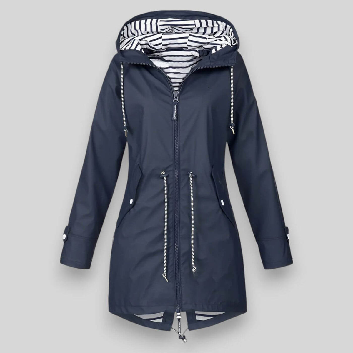 Women's Hooded Long Sleeve Rain Jacket