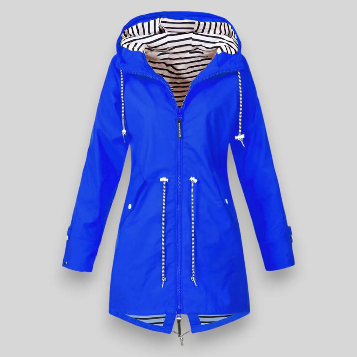 Women's Hooded Long Sleeve Rain Jacket