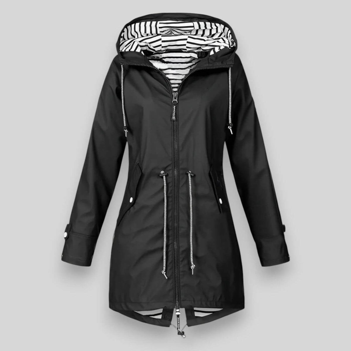 Women's Hooded Long Sleeve Rain Jacket