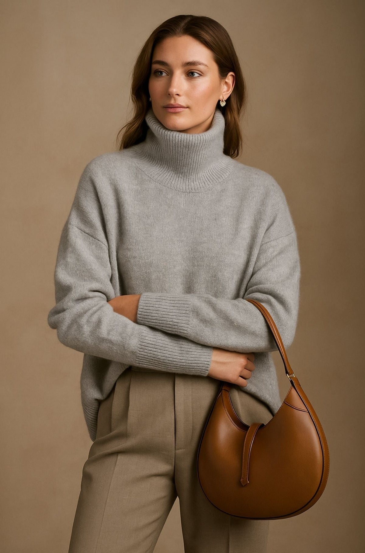 Ladies Cashmere Sweater with Luxuriously Soft Fabric and Elegant Fit