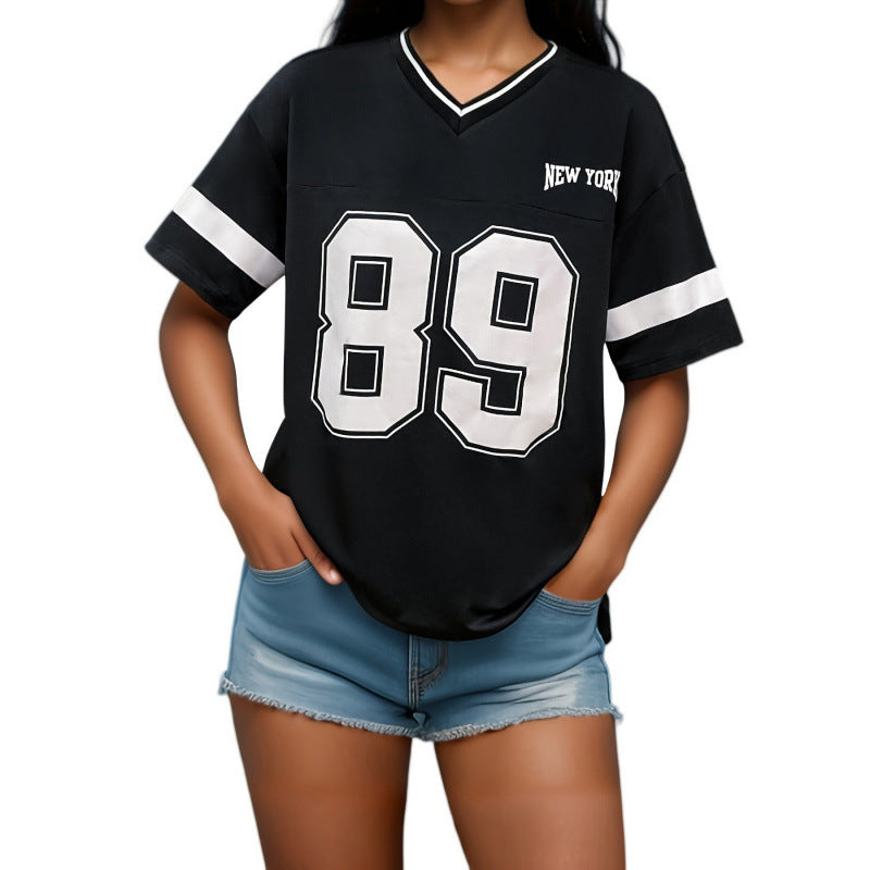 Ladies' T-Shirt Varsity Print