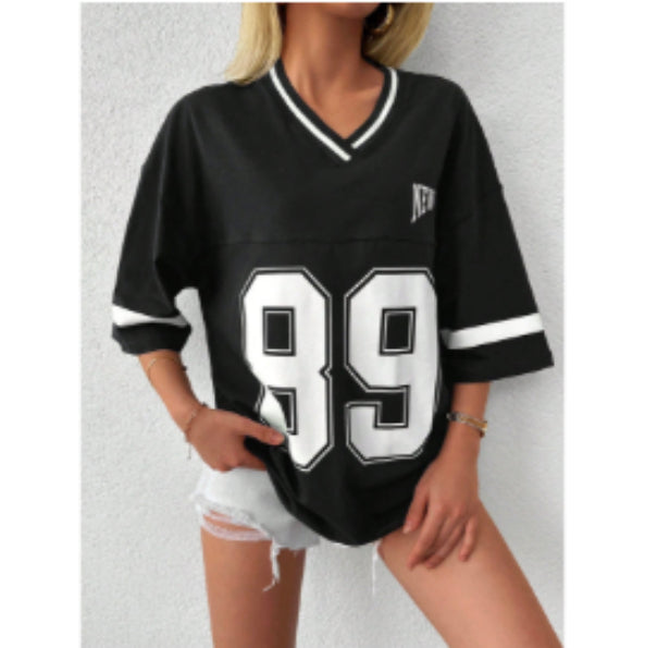 Ladies' T-Shirt Varsity Print
