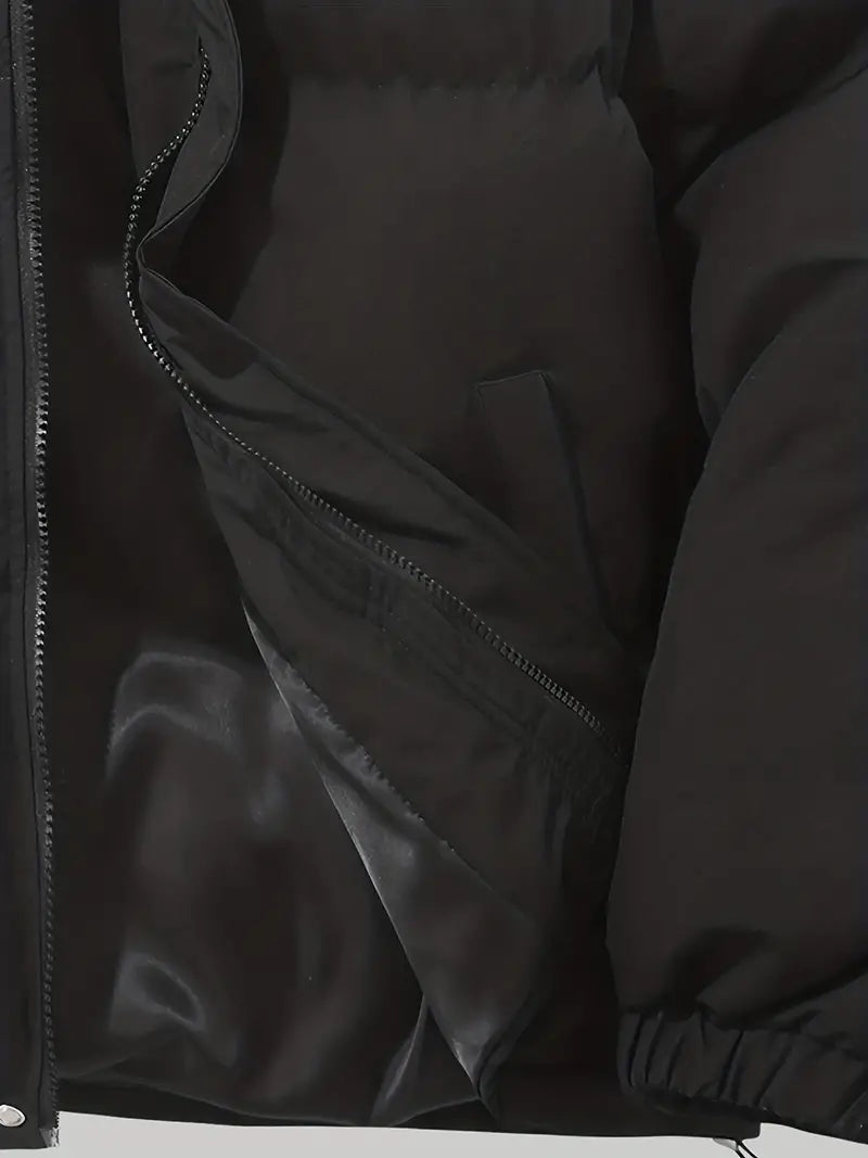 Ladies' winter coat with elegant fit and lined hood for warmth
