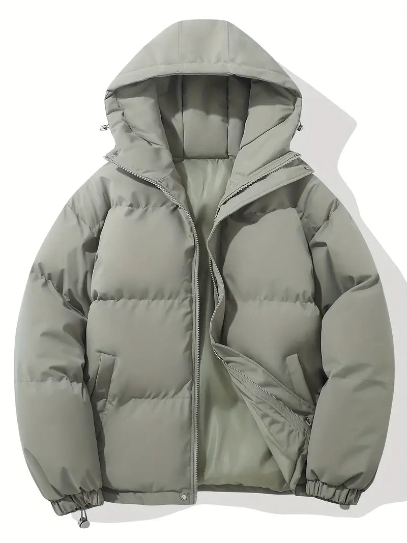 Ladies' winter coat with elegant fit and lined hood for warmth