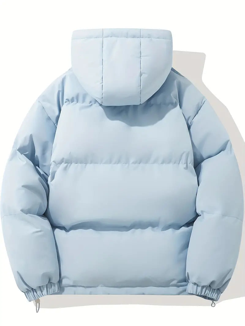 Ladies' winter coat with elegant fit and lined hood for warmth