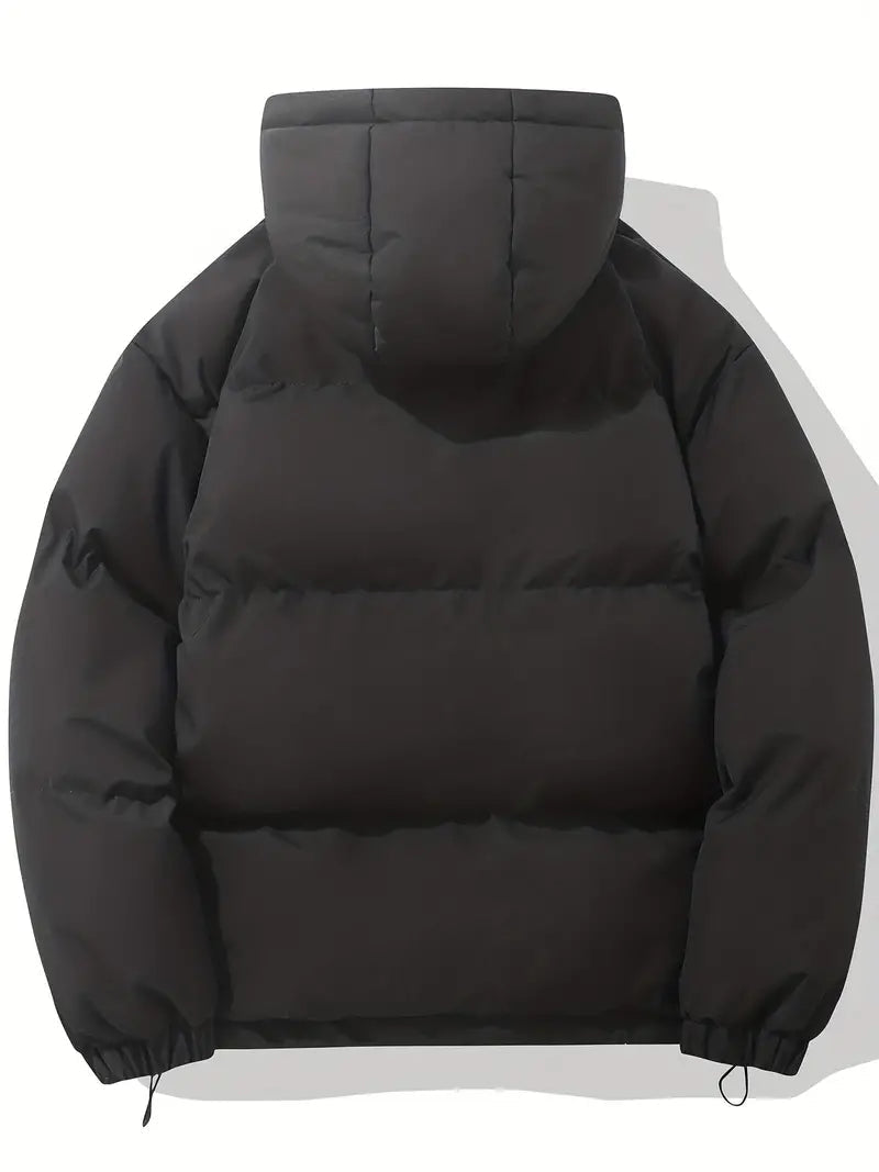 Ladies' winter coat with elegant fit and lined hood for warmth
