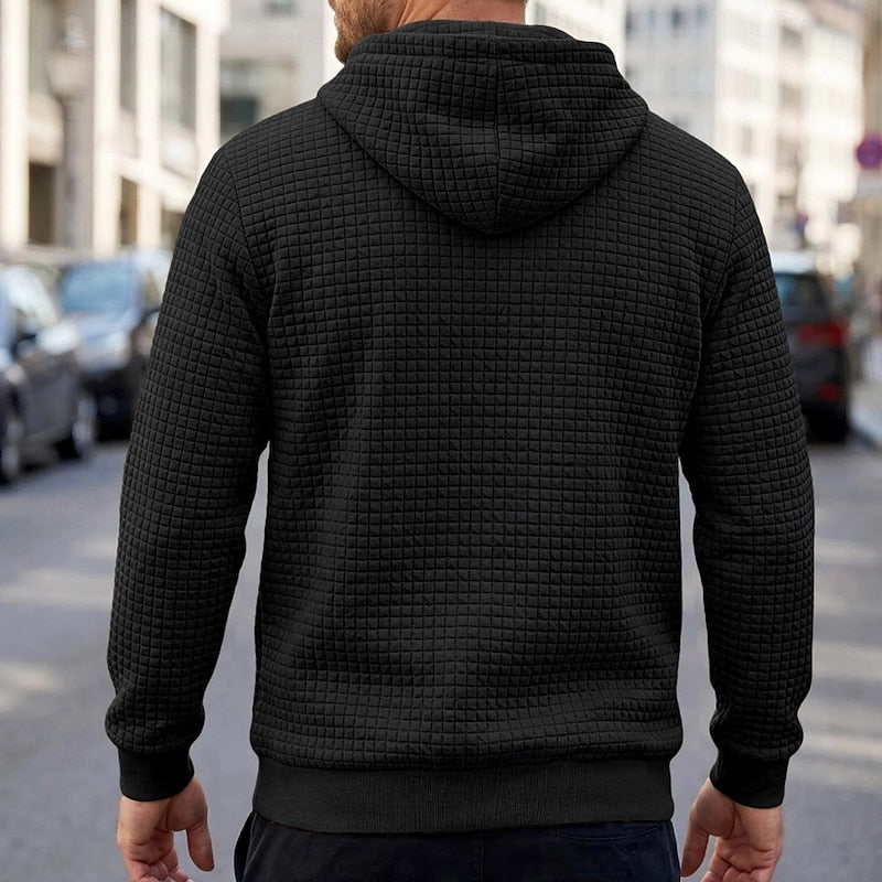 Merrick | Textured Hooded Sweatshirt
