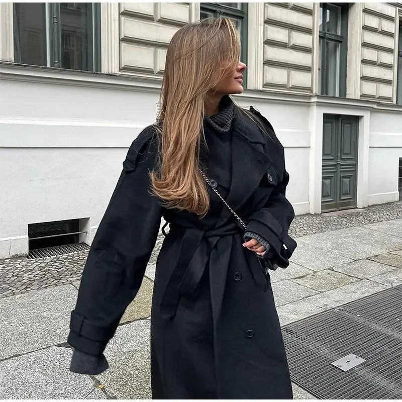 Cheri | Women's Double-Breasted Trench Jacket