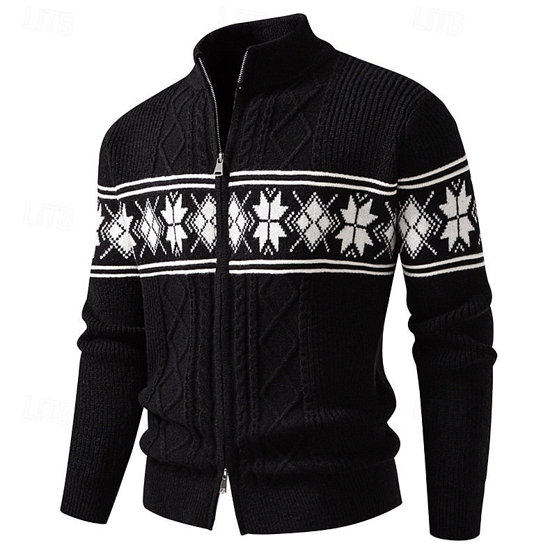 Marlon | Nordic-Inspired Zip-Up Knit Cardigan