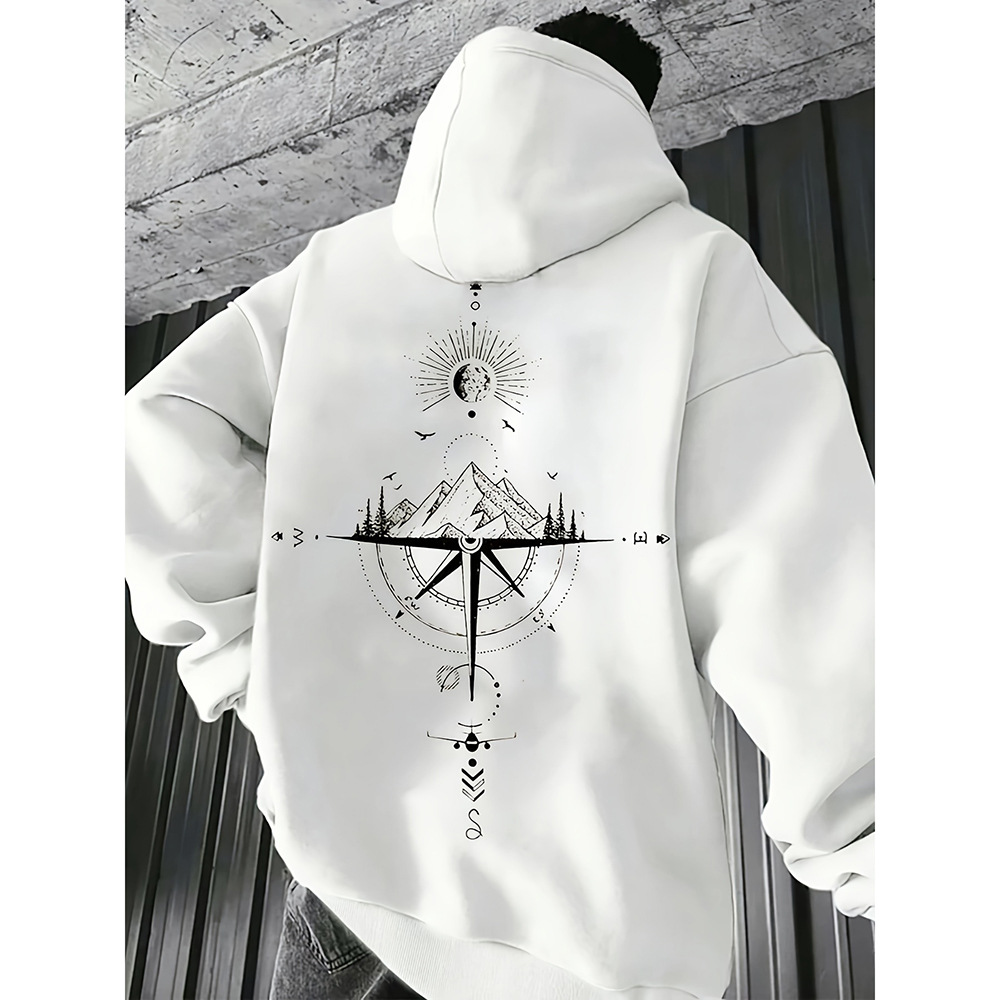 Men's Hoodie | Comfort, style, and a bold compass design