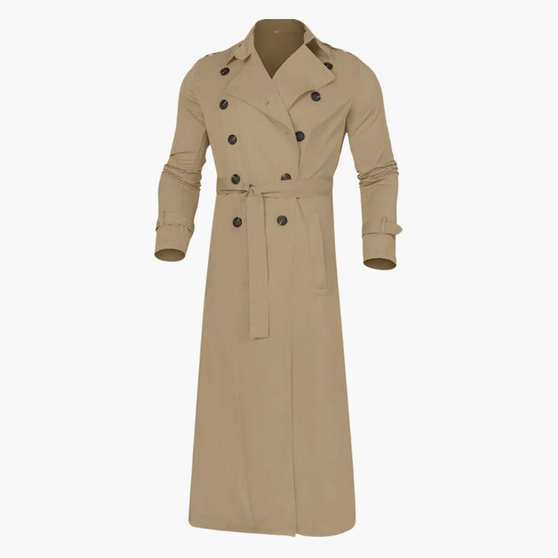 Men's Double-Breasted Trench Coat