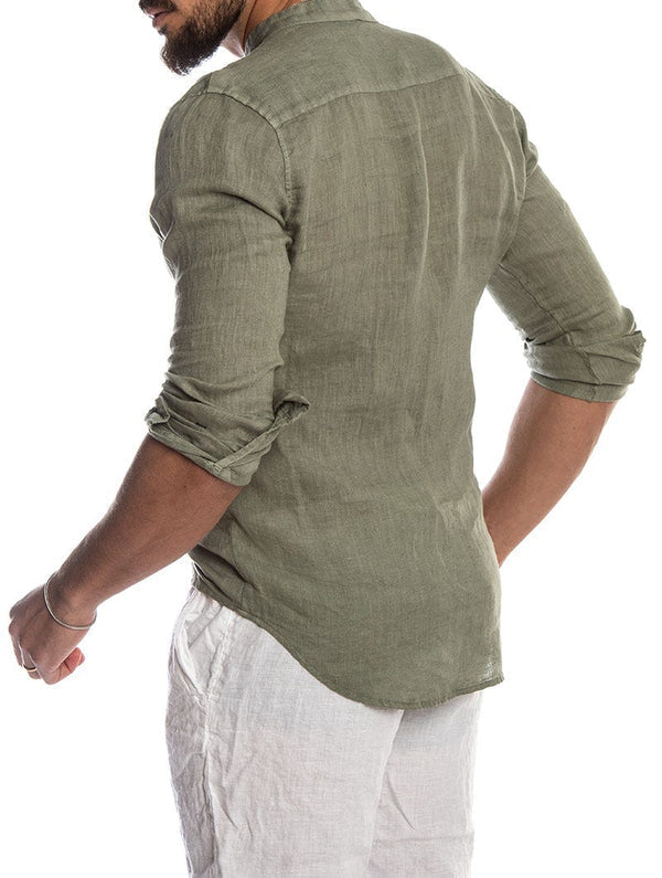 Men's Shirt Regular Fit Buttons Classic Collar Casual Summer