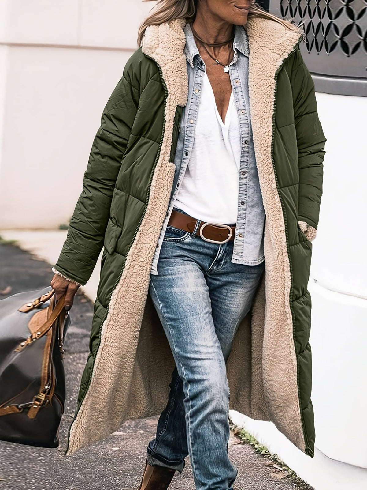 Women's Long Fit Winter Coat | Breathable Design