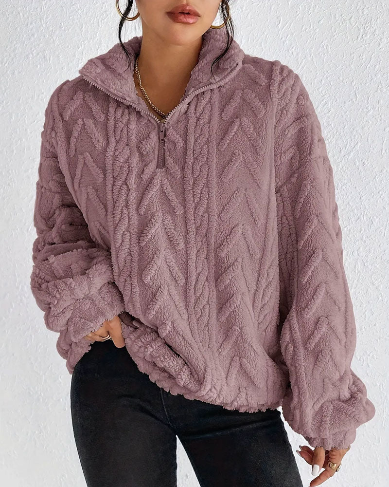 Reversible Fleece Half-Zip Sweatshirt