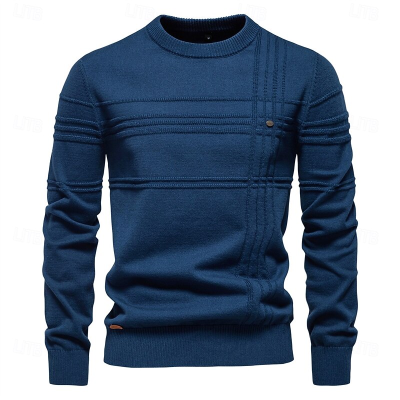 Hamish | Textured Crew Neck Sweater