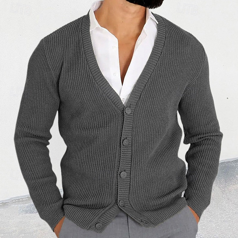 Theodric | Elegant Button-Up Cardigan