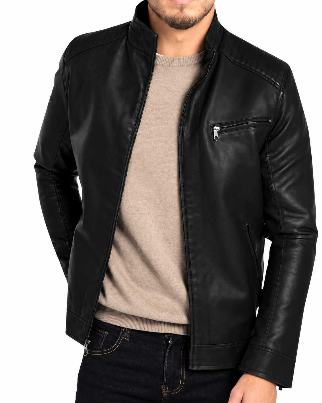 Timothy Faux Leather Jacket