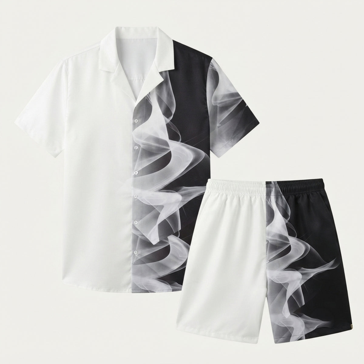 The Stonehill Men’s Retro Print Set – Shirt & Short