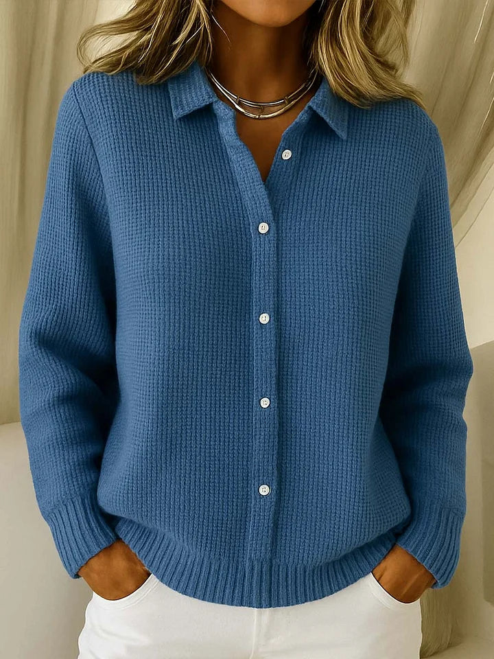Nina | Collared Knit Sweater