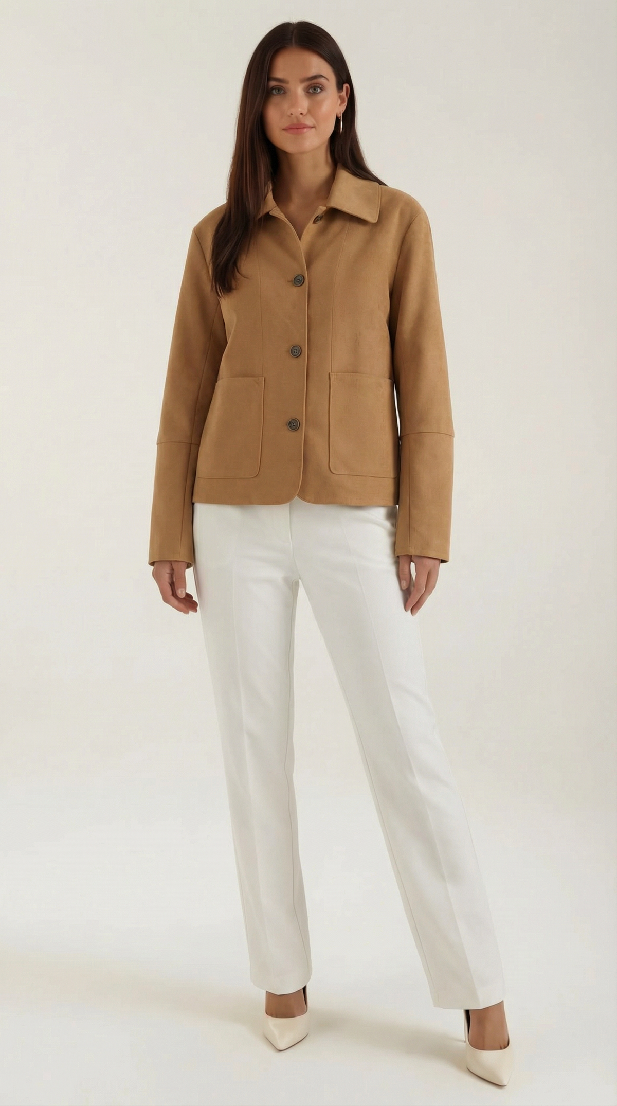 Short Jacket with Button Closure for Casual Days