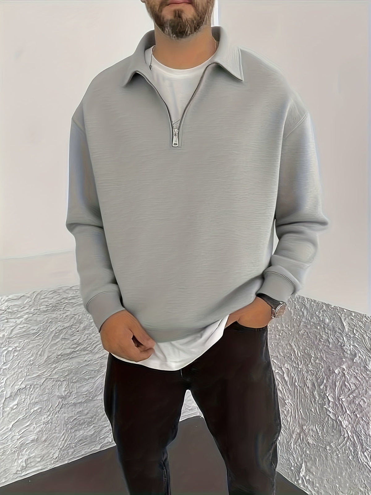 Gideon | Half-Zip Sweatshirt with Collar