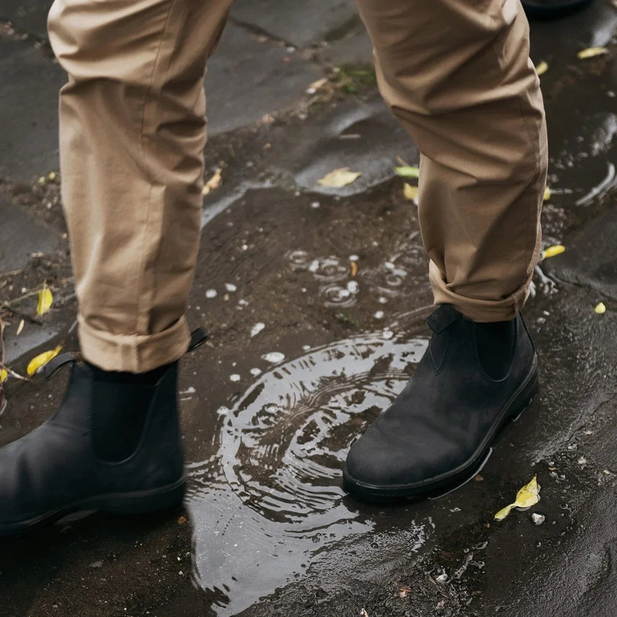Chelsea Boots for Men Water-Resistant Slip-On