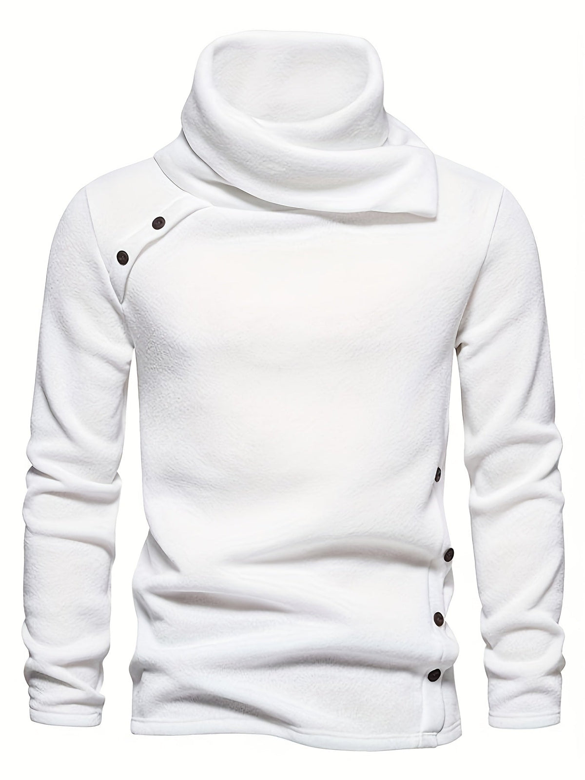 Marcus | Relaxed Neck Button-Up Sweater