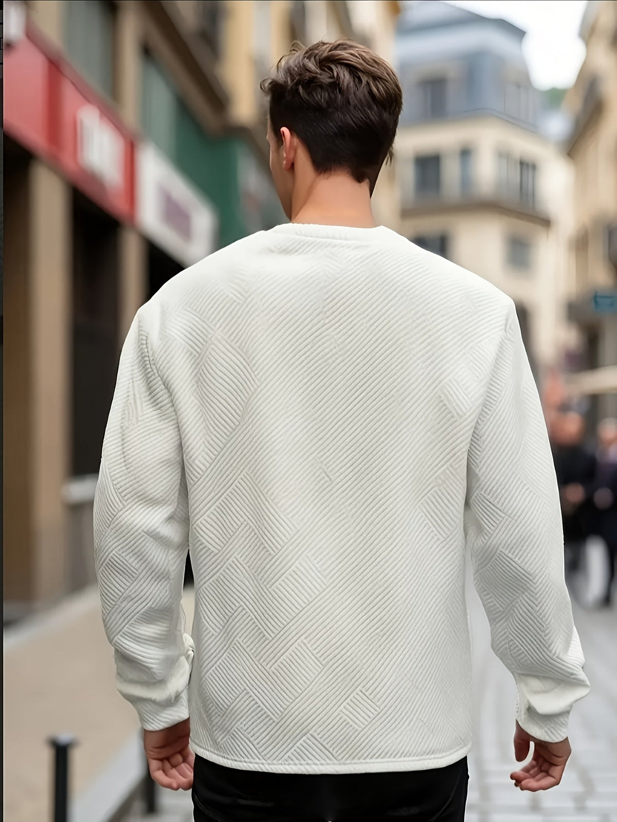 Camden | Textured Crew Neck Pullover