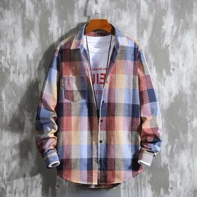 Slim checked shirt for men with an elegant design and a casual style | Bent