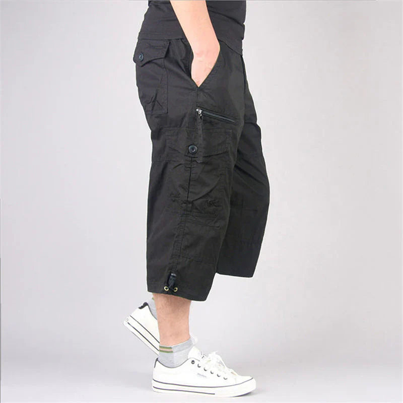 Kick – Men's 3/4 Cargo Trousers with Outdoor Comfort