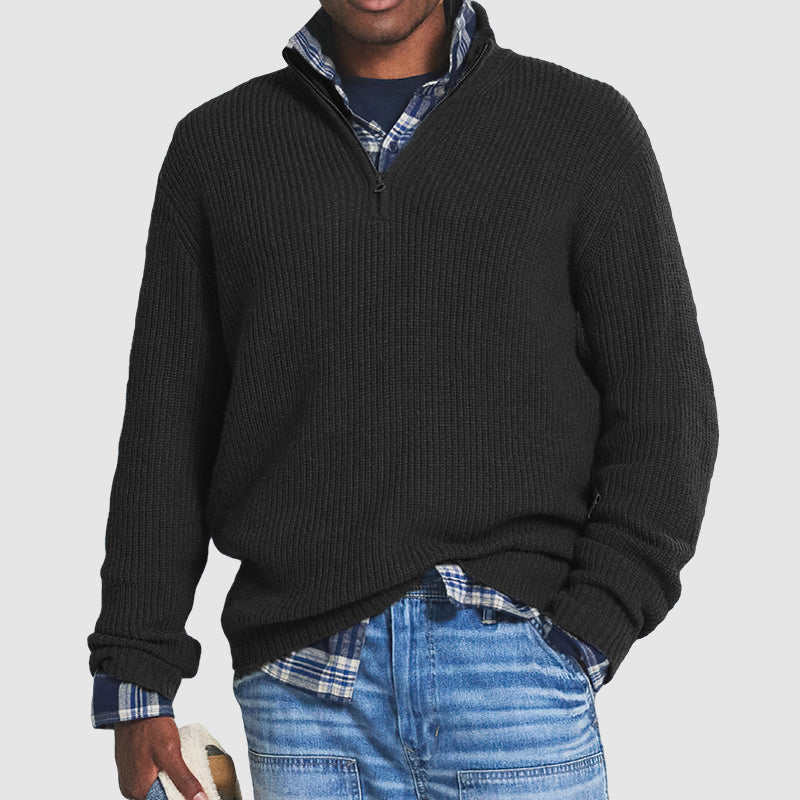 Modern half-zip jumper for men with versatile style and superior comfort | Joep