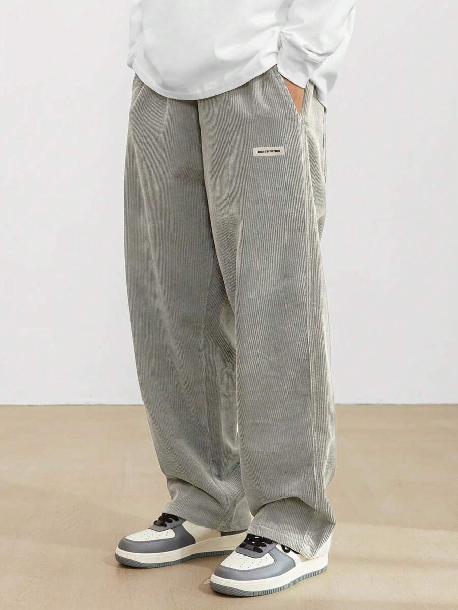 Men's Corduroy Trousers | Loose-Fit & Straight Leg | Casual & Comfortable | Timeless Style